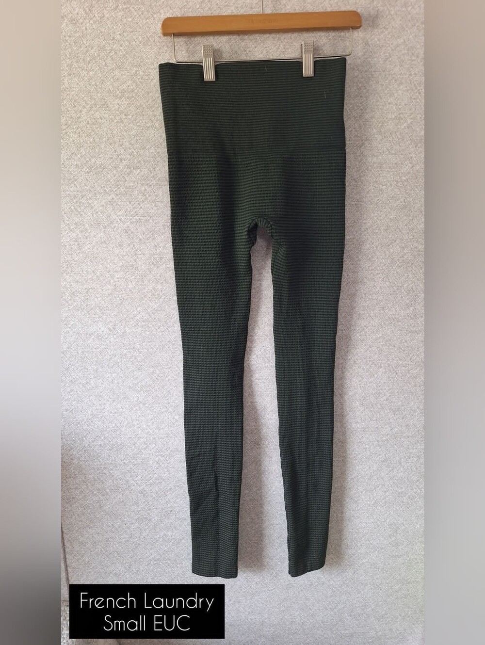 French Laundry Small Olive Ribbed Leggings